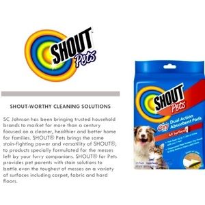 Shout Pets Oxy Dual Action Absorbent Pads!